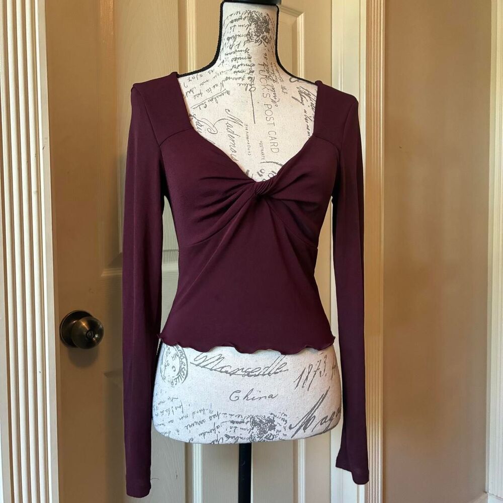 Unbranded Women's Burgundy Blouse